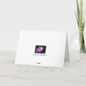 Elegante Rosa Rose Nah hoch mit Tauw-Beileid Karte (Rückseite)