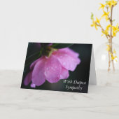 Elegante Rosa Rose Nah hoch mit Tauw-Beileid Karte (Gelbe Blume)