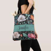 Elegante Rosa Rose Personalisiert Tasche (Von Nahem)