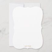 Elegante Rosa Rose Quinceanera Einladung (Rückseite)