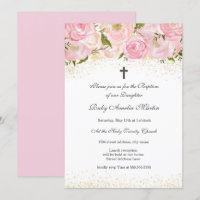 Elegante Rosa Rose Taufe