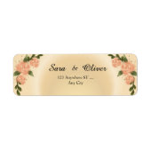 Elegante Rosa-Rosen-Blumenmuster (Vorne)