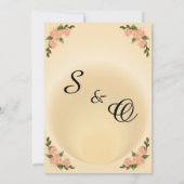 Elegante Rosa-Rosen-Blumenmuster Save The Date (Rückseite)