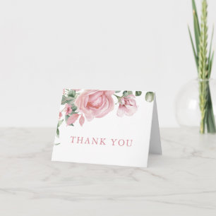 Elegante rosa Rosen Danke