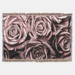 Elegante rosa Rosen Decke