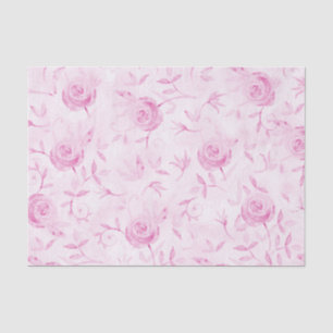 Elegante rosa Rosen Dekorative Damast-Dekoupage Seidenpapier
