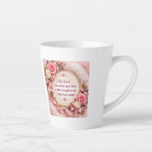 Elegante rosa Rosen-Eltern Dua-Inspirations-Tasse Milchtasse