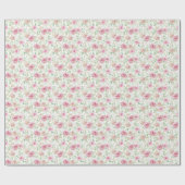Elegante rosa Rosen Geschenkpapier (Flach)