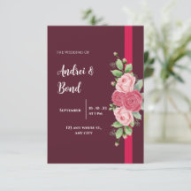 Elegante Rosa-Rosen-Hochzeit