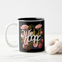 Elegante rosa Rosen Hoffnung-Typografie