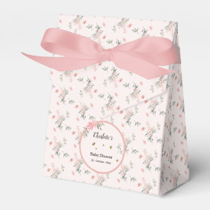 Elegante rosa Rosen mit Schmetterlingen Baby Showe Geschenkschachtel