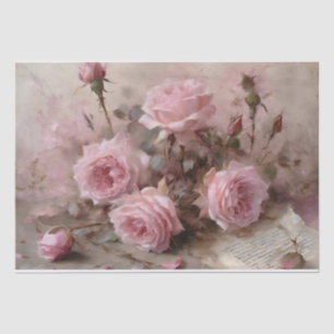 Elegante rosa Rosen Seidenpapier