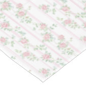 Elegante rosa Rosen-Tischdecke Tischdecke (Schrägansicht)