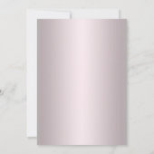 Elegante rosa Rosen und Perlen Trauzeugin Card Einladung (Rückseite)