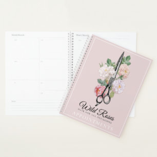 Elegante Rosa Rosenhaine Salon Ernennung Planer