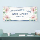 Elegante Rosa Roses Blumenempfehlung Banner (Messe)