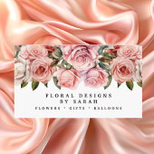 Elegante rosa Roses Business Cards Visitenkarte