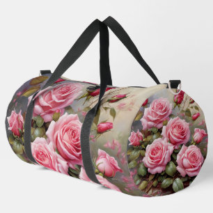 Elegante rosa Roses Große Duffeltasche Duffle Bag