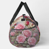 Elegante rosa Roses Große Duffeltasche Duffle Bag (Rechts)