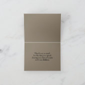 Elegante Rosa Rote Rosen Piano Piano Teacher Dankeskarte (Innenseite)