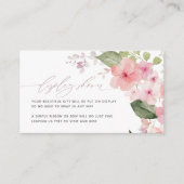 Elegante Rosa Sakura Blume Showdusche Begleitkarte (Vorderseite)