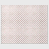 Elegante Rosa Schneeflocke | Weihnachtsfeiertag Geschenkpapier (Flach)