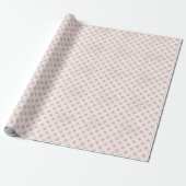 Elegante Rosa Schneeflocke | Weihnachtsfeiertag Geschenkpapier (Ungerollt)