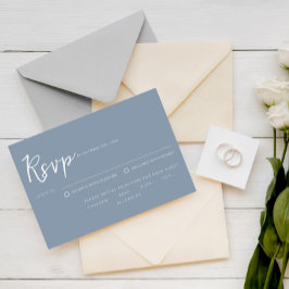 Elegante Rosa-Schrift RSVP Karte