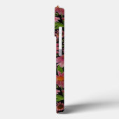 Elegante rosa schwarze Glühwürmchen Schmetterlinge Case-Mate iPhone Hülle (Rückseite / Links)