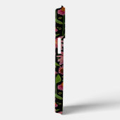 Elegante rosa schwarze Glühwürmchen Schmetterlinge Case-Mate iPhone Hülle (Rückseite / Rechts)