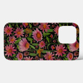 Elegante rosa schwarze Glühwürmchen Schmetterlinge Case-Mate iPhone Hülle (Rückseite (Horizontal))