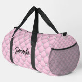 Elegante rosa silberne Imitate Glitzer Tropfen mit Duffle Bag (Rechte Ecke)