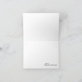 Elegante rosa Skulpturen Dankeskarte (Innenseite)