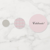 Elegante rosa Skulpturen Konfetti (Rückseiten)