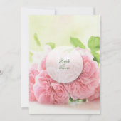 Elegante Rosa Sommer-Rose Hochzeiten Anfahrt Einladung (Rückseite)