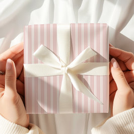 Elegante rosa Streifen Geschenkpapier