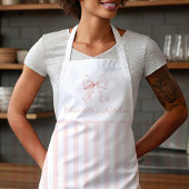 Elegante rosa Streifen Schürze