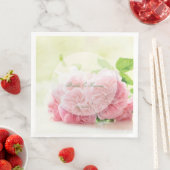 Elegante Rosa Summer Rose Wedding Serviette (Beispiel)