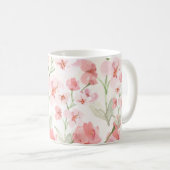 Elegante rosa Tasse (VorderseiteRechts)