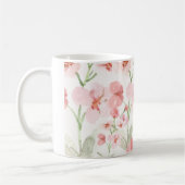 Elegante rosa Tasse (Links)