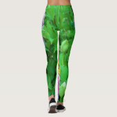 Elegante Rosa Tree Peony Blume mit Gelbzentrum Leggings (Rückseite)