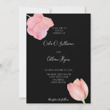 Elegante rosa Tulpe - minimalistische moderne Hoch
