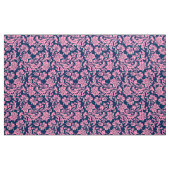 Elegante Rosa und blaue blühende Damaskus Stoff (Yard (91,4 cm))