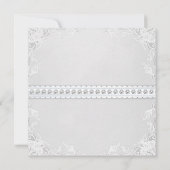 Elegante Rosa und Blue Twin Baby Dusche Einladung (Rückseite)