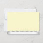 Elegante Rosa und Blue Twins Baby Dusche Einladung (Rückseite)