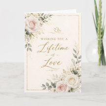 Elegante rosa und elfenbeinfarbene Rosen Goldene H