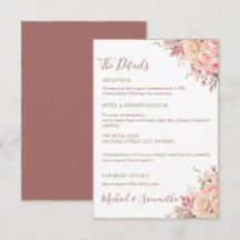 Elegante Rosa- und Elfenbeinfrühlings-Hochzeit der