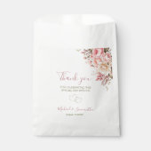 Elegante Rosa- und Elfenbeinhochzeit - Rose Geschenktütchen (Vorderseite)