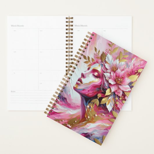 Elegante Rosa- und Goldplanerin Planer (Anzeige)