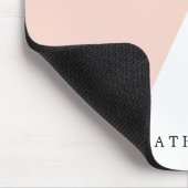 Elegante, rosa und graue geometrische Dreiecke Mousepad (Ecke)